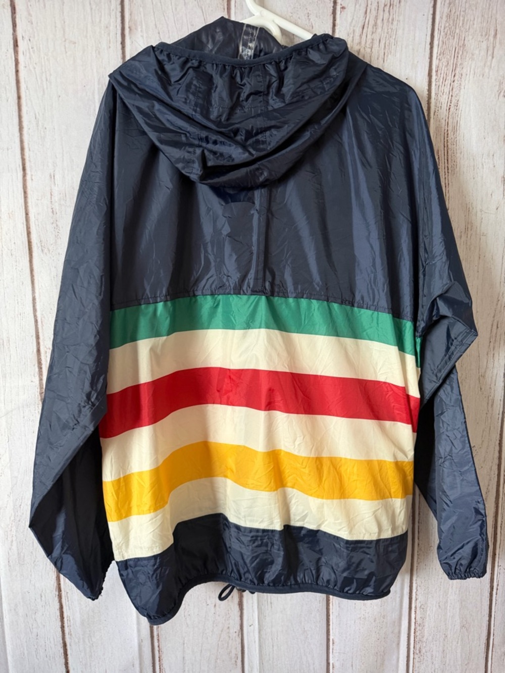 K-Way x Hudson's Bay Company Limited Edition Striped Windbreaker Jacket Size XL - Picture 9 of 10